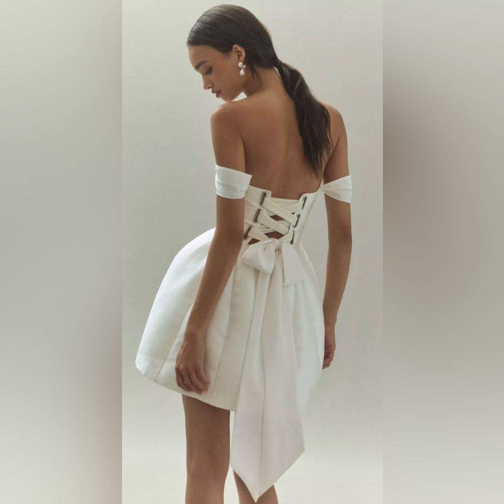 Elegant White Off-Shoulder Dress